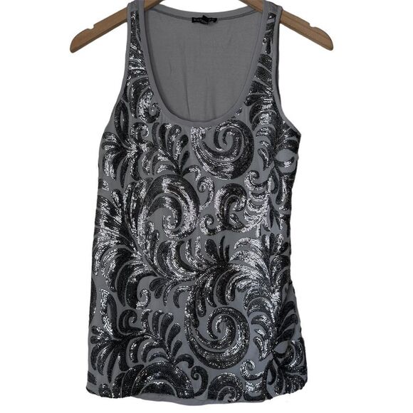 Express Metallic Sequins Tank Top - Picture 1 of 7
